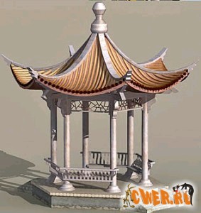 Китайская архитектура 3D Model