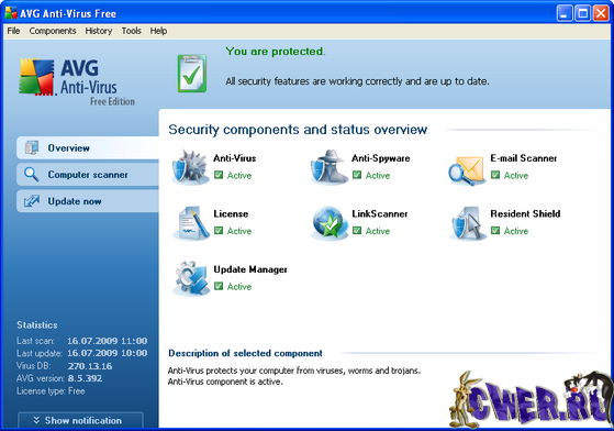 AVG Anti-Virus Free Edition 8.5.392 Build 1598