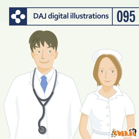 Векторный клипарт от DAJ Digital Illustrations - Врачи