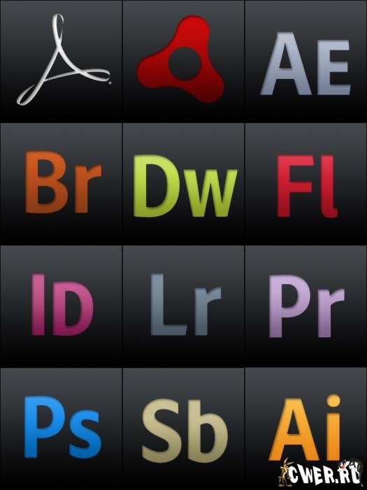 Adobe Black Icons