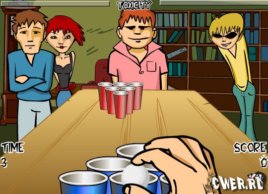 Frat boy beer pong