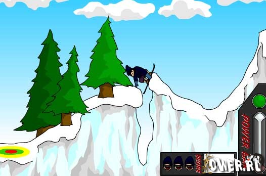 Mountain skiing descent 2