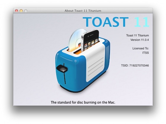 Roxio Toast Titanium 11.0.4.710