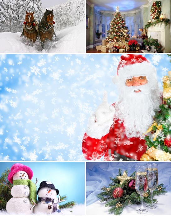 New Year and Christmas Wallpapers Pack
