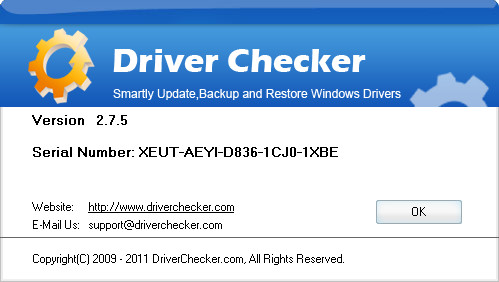 Driver Checker 2.7.5 Datecode 19.09.2011 