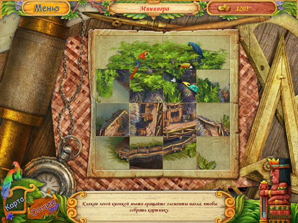 скриншот игры Приключения Робин на острове