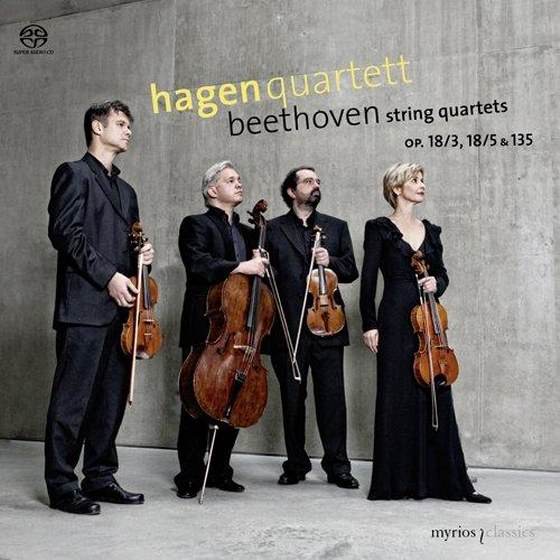 Hagen Quartett. Ludwig van Beethoven String Quartets: Op. 18/3, 18/5 & 135 (2013)