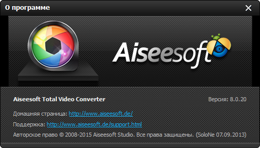 Aiseesoft Total Video Converter 8.0.20 + Rus