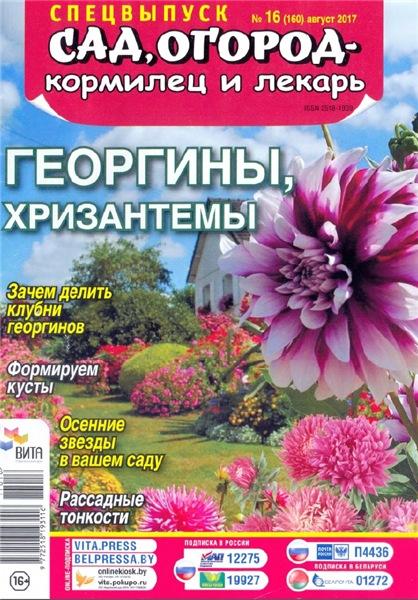 Сад, огород – кормилец и лекарь. Спецвыпуск №16 (август 2017). Георгины, Хризантемы