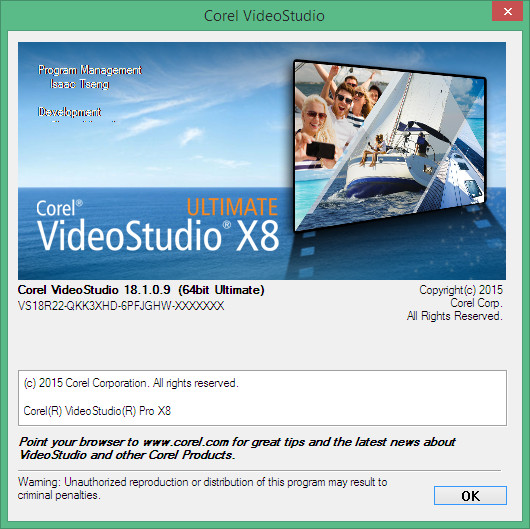Corel VideoStudio Ultimate X8 18.1.0.9 SP1