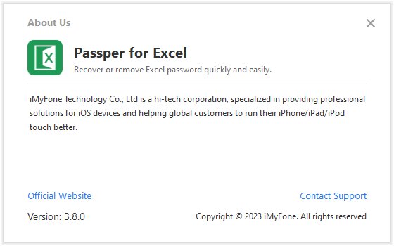 Portable Passper for Excel 3.8.0.2