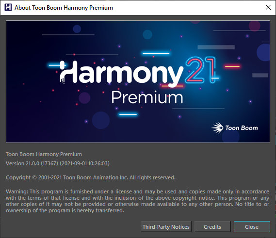 Toon Boom Harmony Premium 21.0.0 (17367)