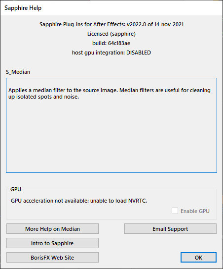 Boris FX Sapphire Plug-ins 2022.0 for Adobe / OFX