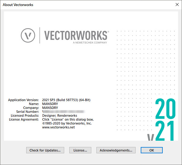 Vectorworks 2021 SP3