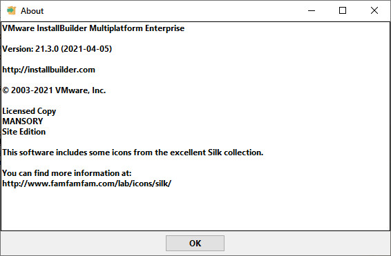 VMware InstallBuilder Enterprise 21.3.0