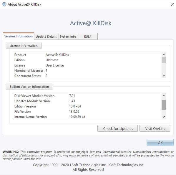 Active KillDisk Ultimate 13.0.5 + WinPE