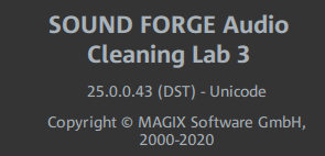 MAGIX SOUND FORGE Audio Cleaning Lab