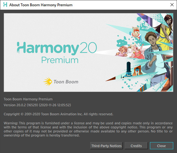 Toon Boom Harmony Premium 20.0.2 Build 16529