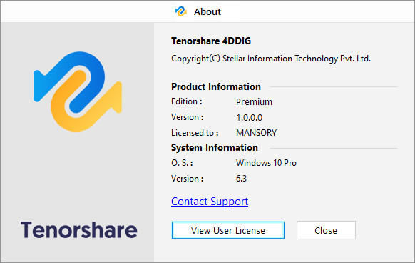 Tenorshare 4DDiG Premium 1.0.0