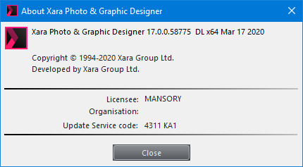 Xara Photo & Graphic Designer 17.0.0.58775