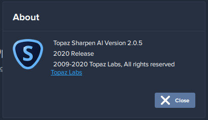 Topaz Sharpen AI 2.0.5