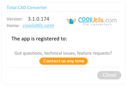 CoolUtils Total CAD Converter 3.1.0.174