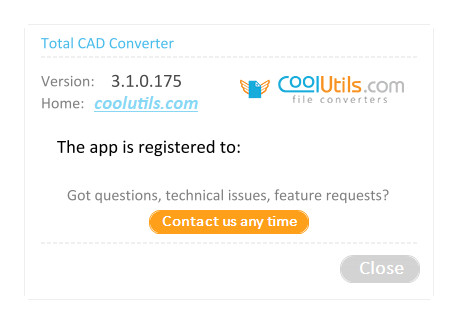 CoolUtils Total CAD Converter 3.1.0.175