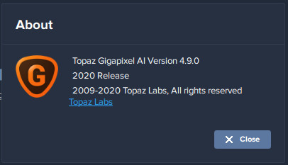 Topaz Gigapixel AI 4.9.0