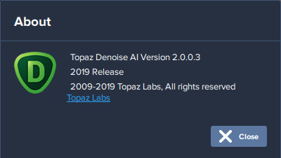 Topaz DeNoise AI 2.0.0.3