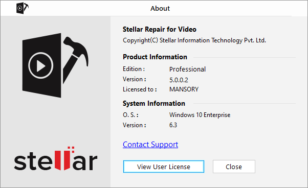 Stellar Repair for Video 5.0.0.2