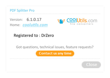 Coolutils PDF Splitter Pro 6.1.0.17