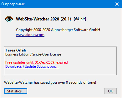 WebSite-Watcher 2020 v20.1 Business Edition