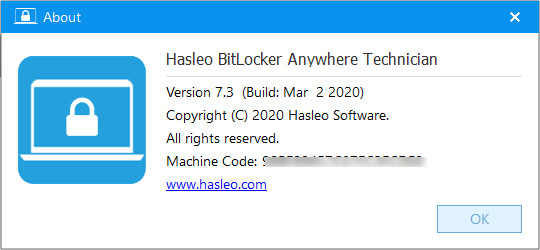 Hasleo BitLocker Anywhere 7.3 Professional / Enterprise / Technician