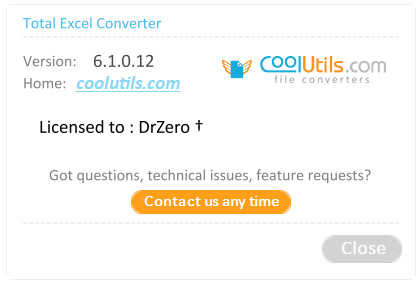 Coolutils Total Excel Converter 6.1.0.12