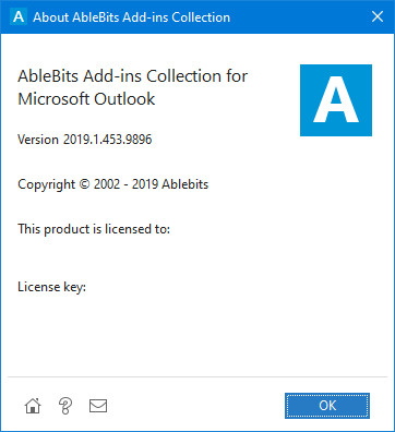 AbleBits Add-ins Collection for Outlook 2019.1.453.9896