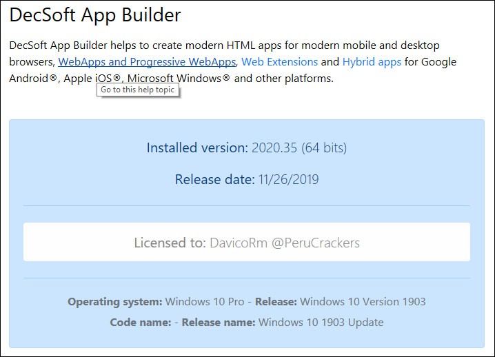 App Builder 2020.35