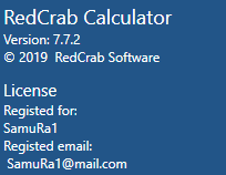 RedCrab Calculator PLUS 7.7.2.717