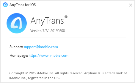 AnyTrans for iOS 7.7.1.20190808