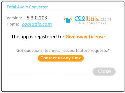 CoolUtils Total Audio Converter 5.3.0.203