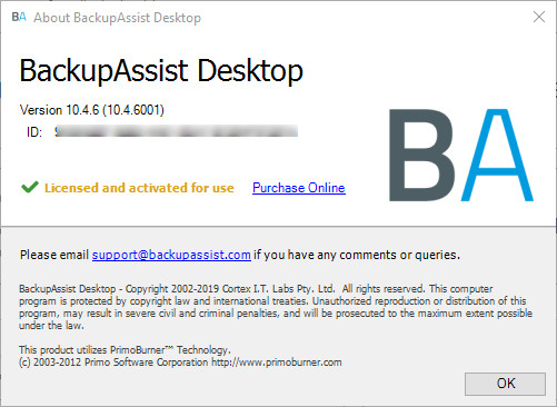 BackupAssist Desktop 10.4.6