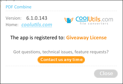 CoolUtils PDF Combine 6.1.0.143