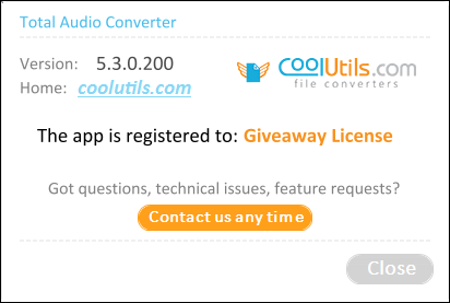 CoolUtils Total Audio Converter 5.3.0.200