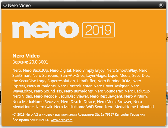 Nero Video 2019 v20.0.3001