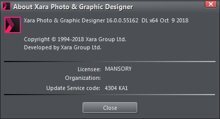 Xara Photo & Graphic Designer 16.0.0.55162