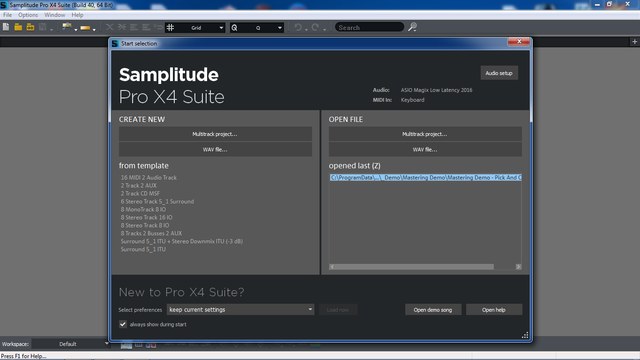 MAGIX Samplitude Pro X4 Suite 15