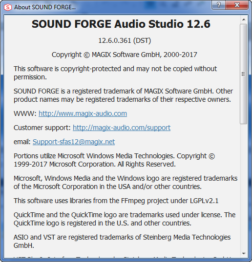 MAGIX Sound Forge Audio Studio 12.6.0.361