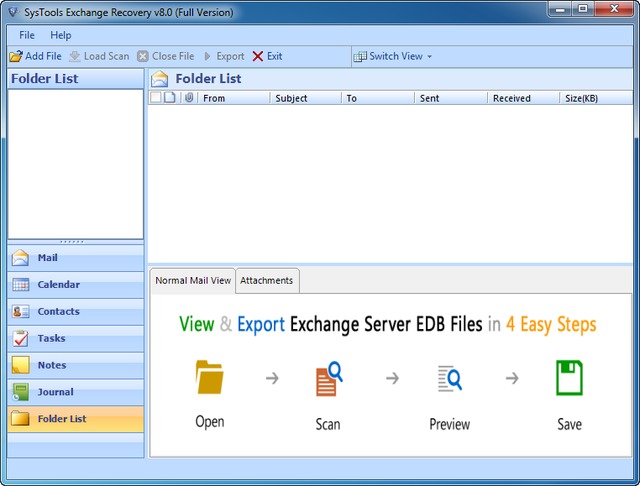 SysTools Exchange Recovery 8.0