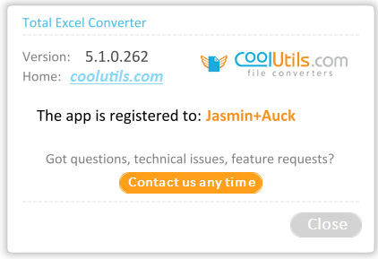 Coolutils Total Excel Converter 5.1.0.262 + Portable