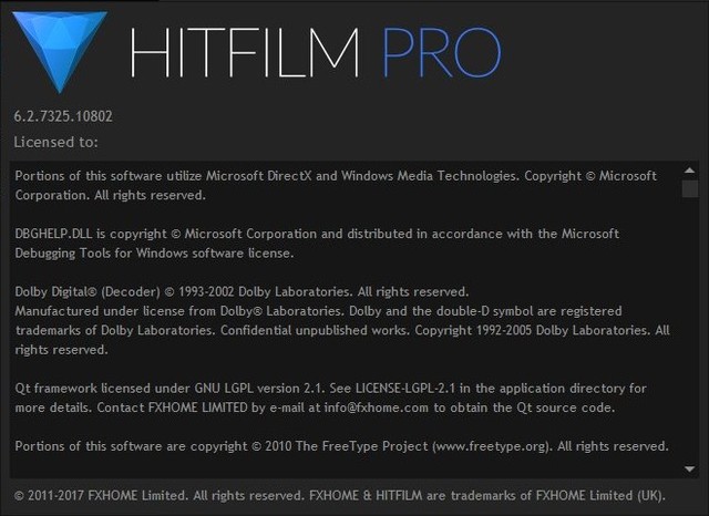 HitFilm Pro 6.2.7325.10802