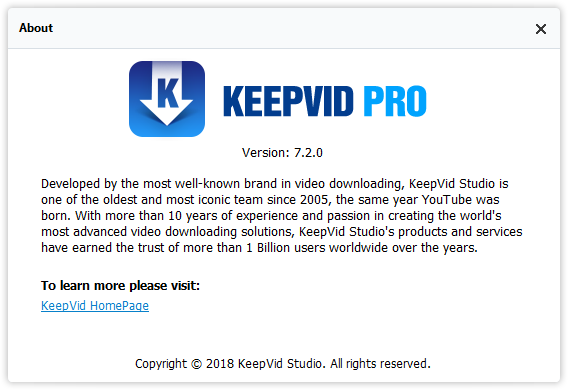 KeepVid Pro 7.2.0.12